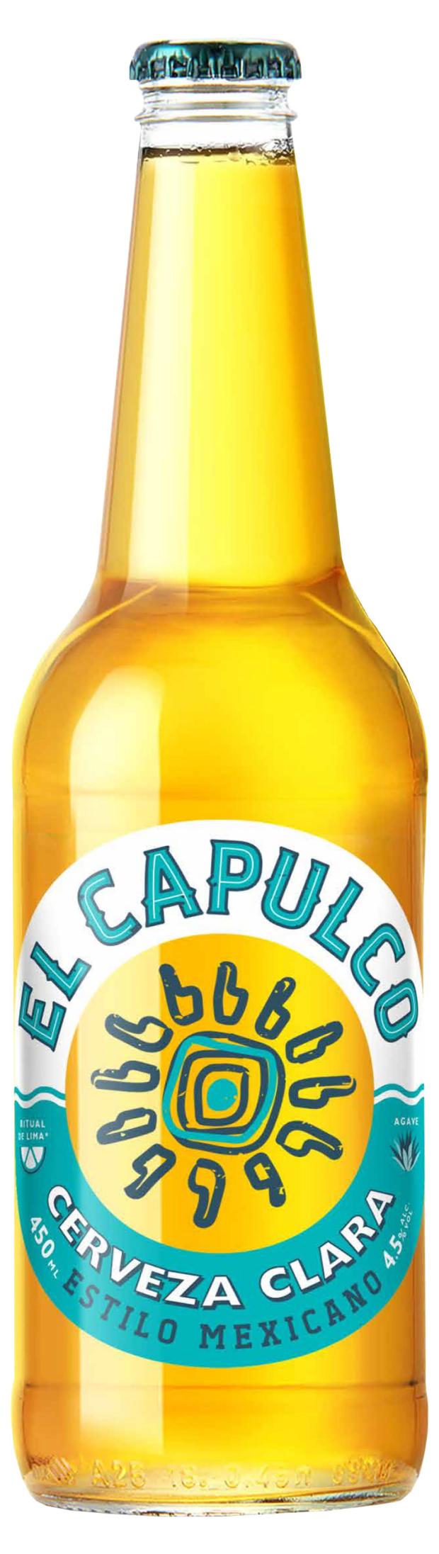 Пивной напиток Эль Капулько светлое 4,5% 0,4л сб