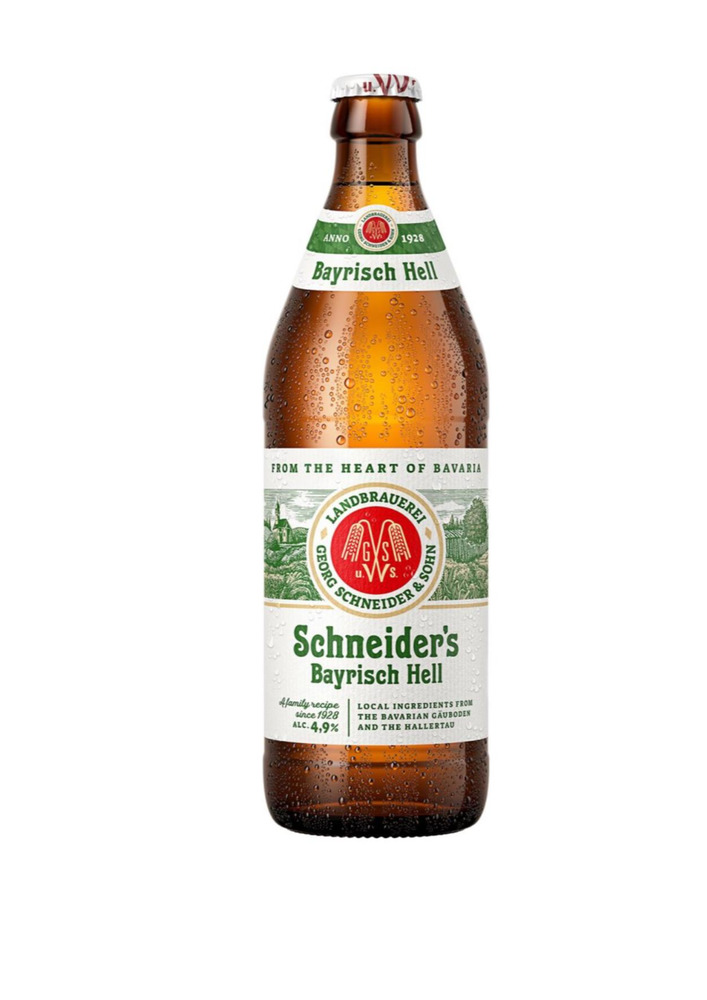 Пиво Шнайдер хель 4,9% 0,5л сб