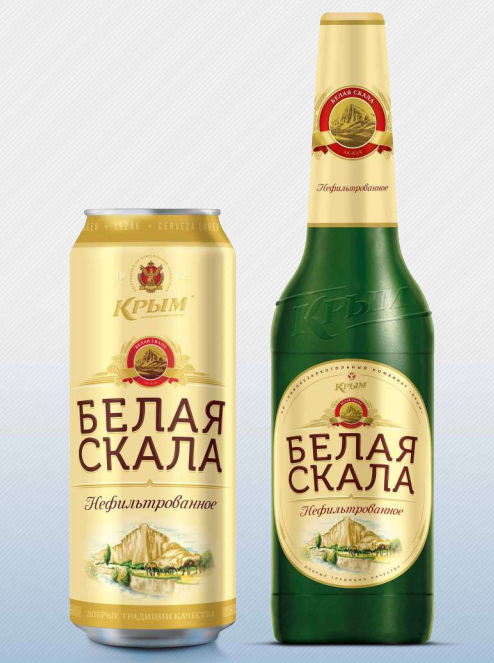 Пиво Белая скала св нф 5% 0,45л сб