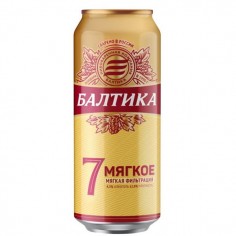 Пиво Балтика 7 Мягкое 4,7% 0,45л ж/б