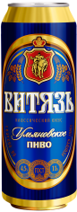 Пиво Витязь светлое 4,5% 0,45л ж/б 