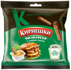 Кириешки Чизбургер/стейк 60г+соус
