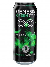 Генезис Зеленая звезда безалк.энерг.напиток  0,45жб